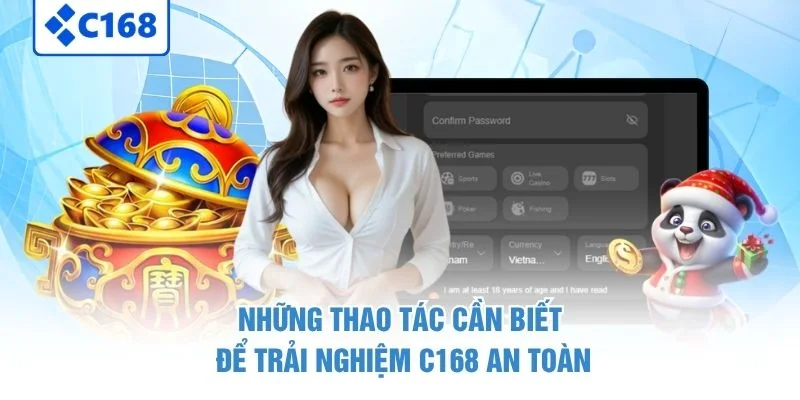 Những thao tác cần biết để trải nghiệm C168 an toàn